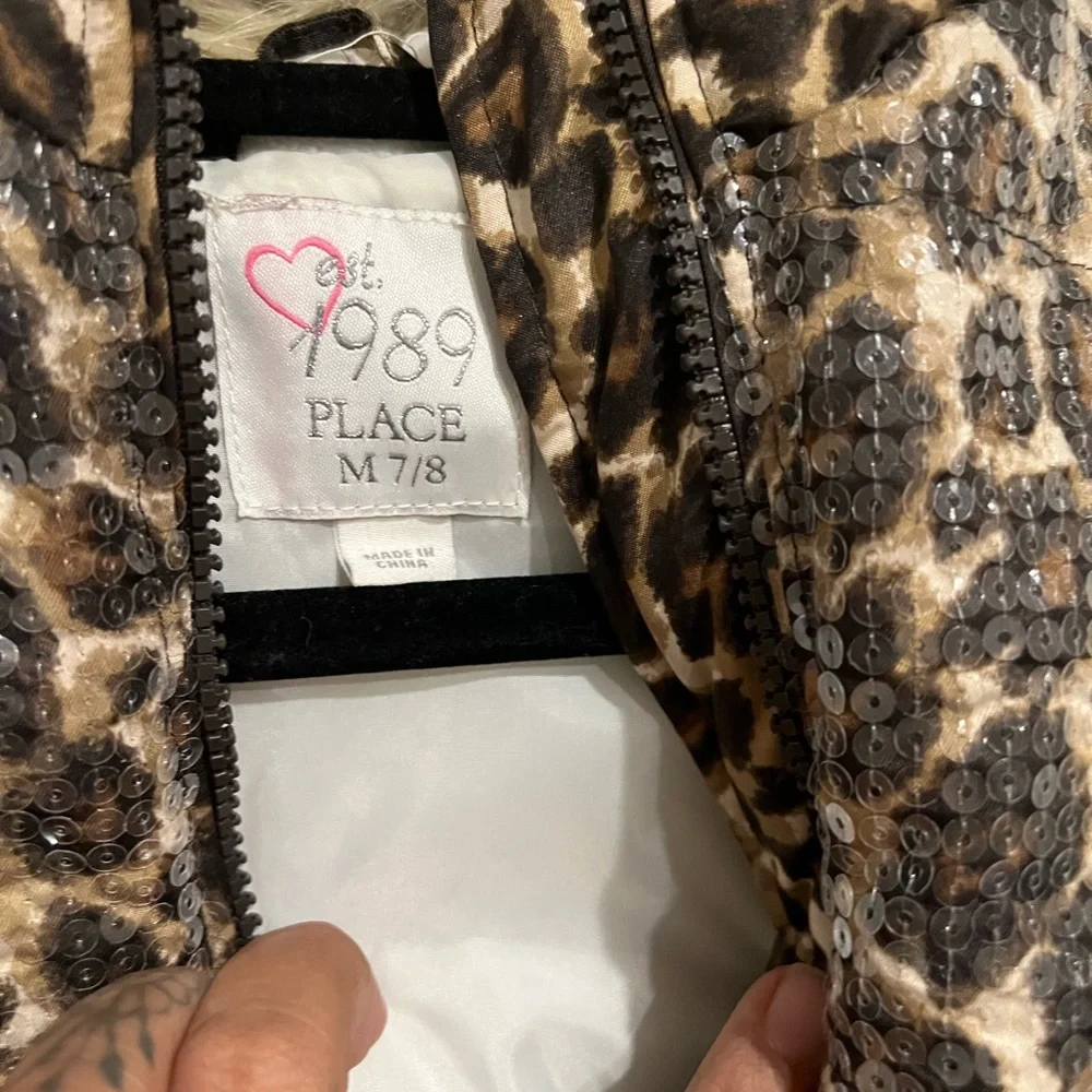 Children’s‎ place leopard puffy vest